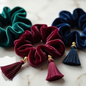Cute Tulip Flower Hair Scrunchie