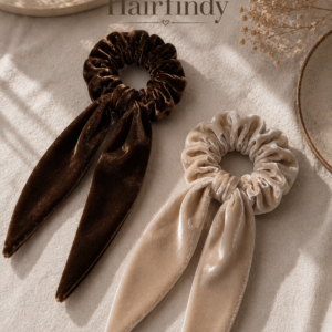 Velvet Scrunchies with long tail