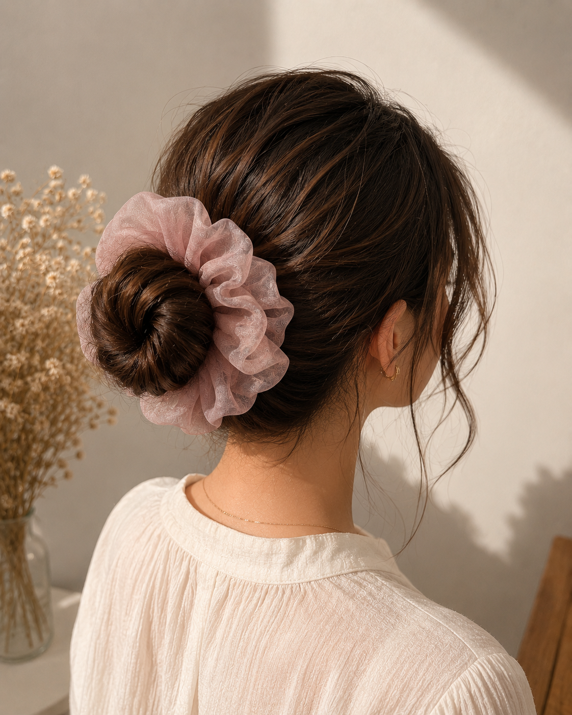 Beautiful Premium Chiffon Hair Scrunchies - Image 4