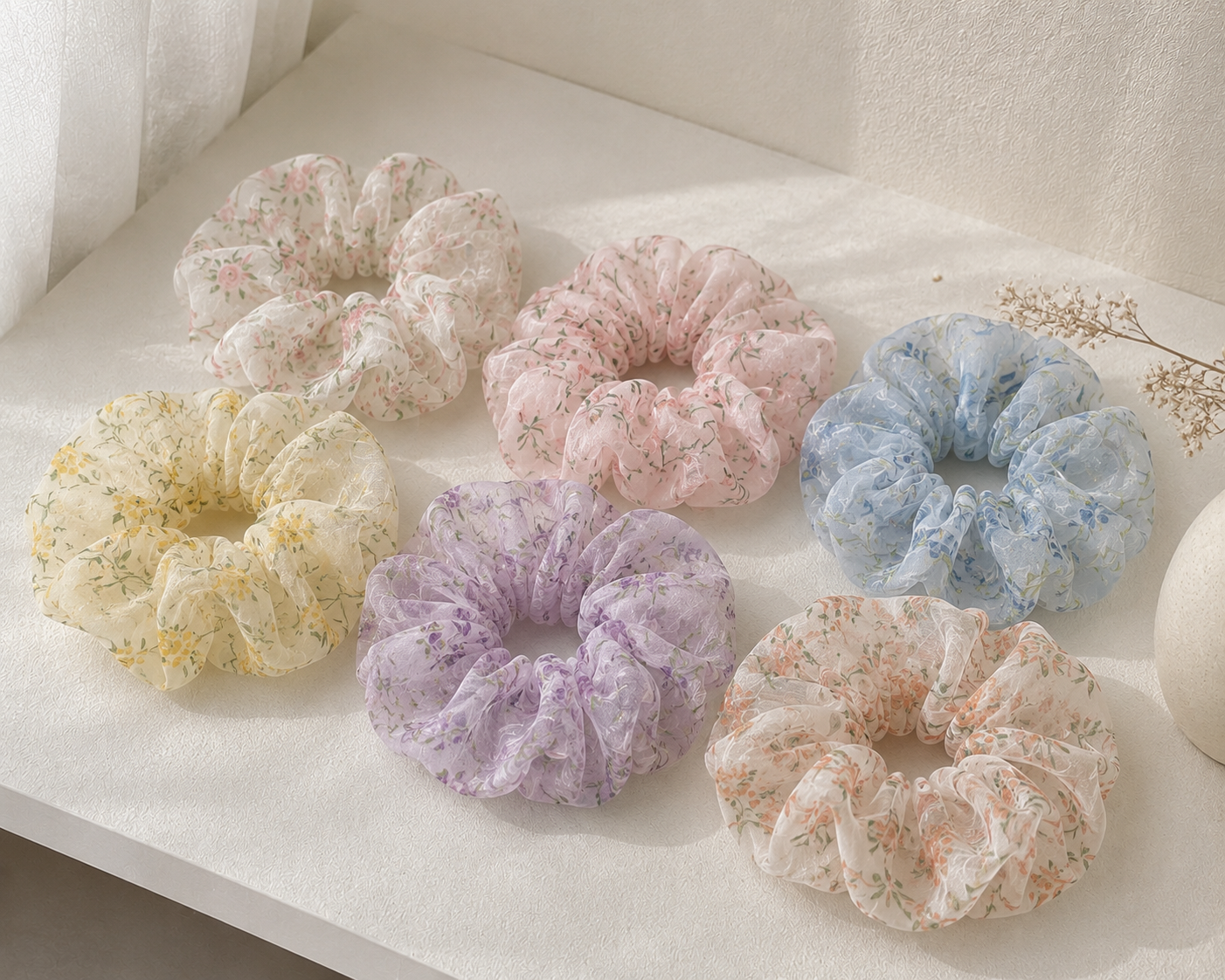 Premium Printed Organza Scrunchies - Image 4