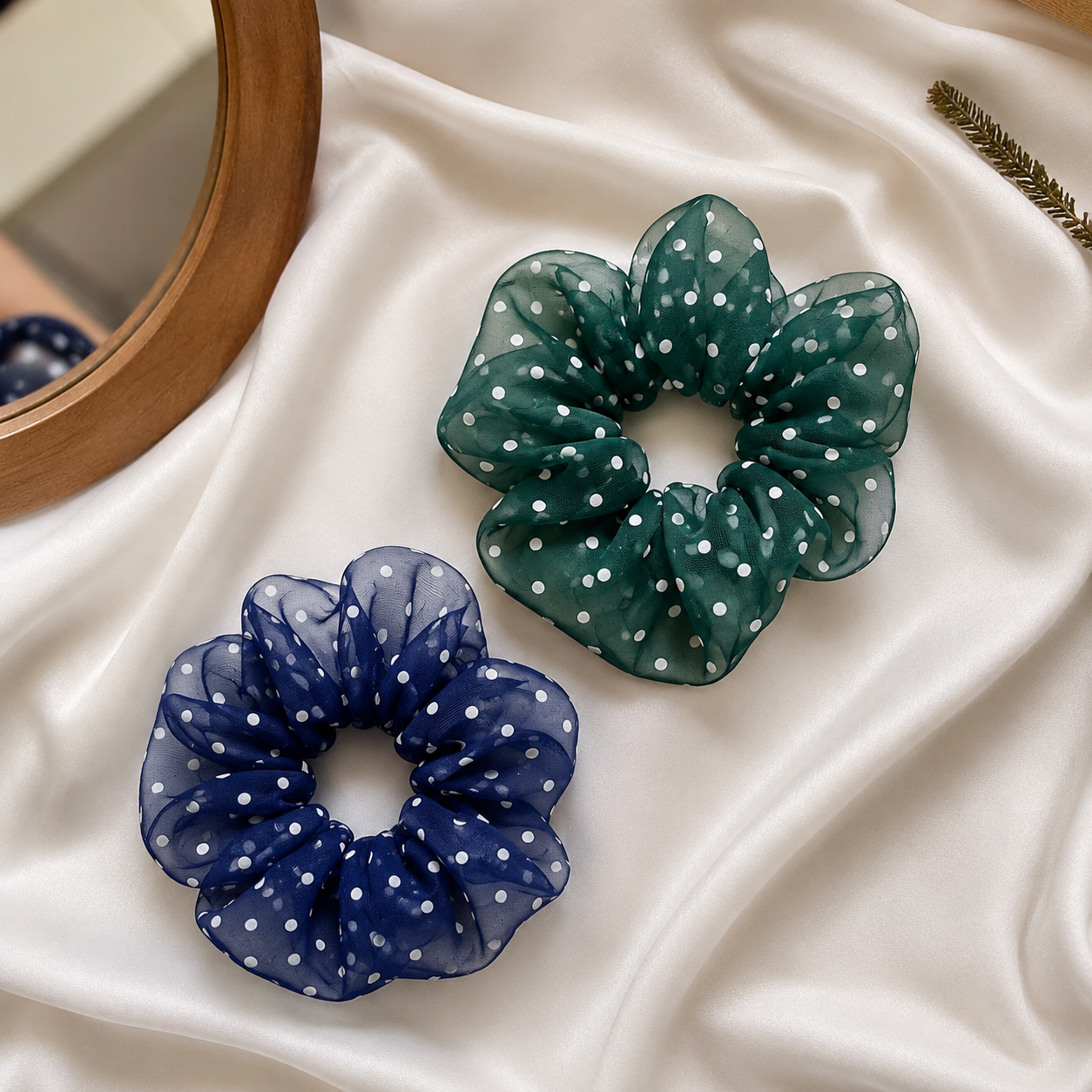 Premium Printed Organza Scrunchies - Image 6