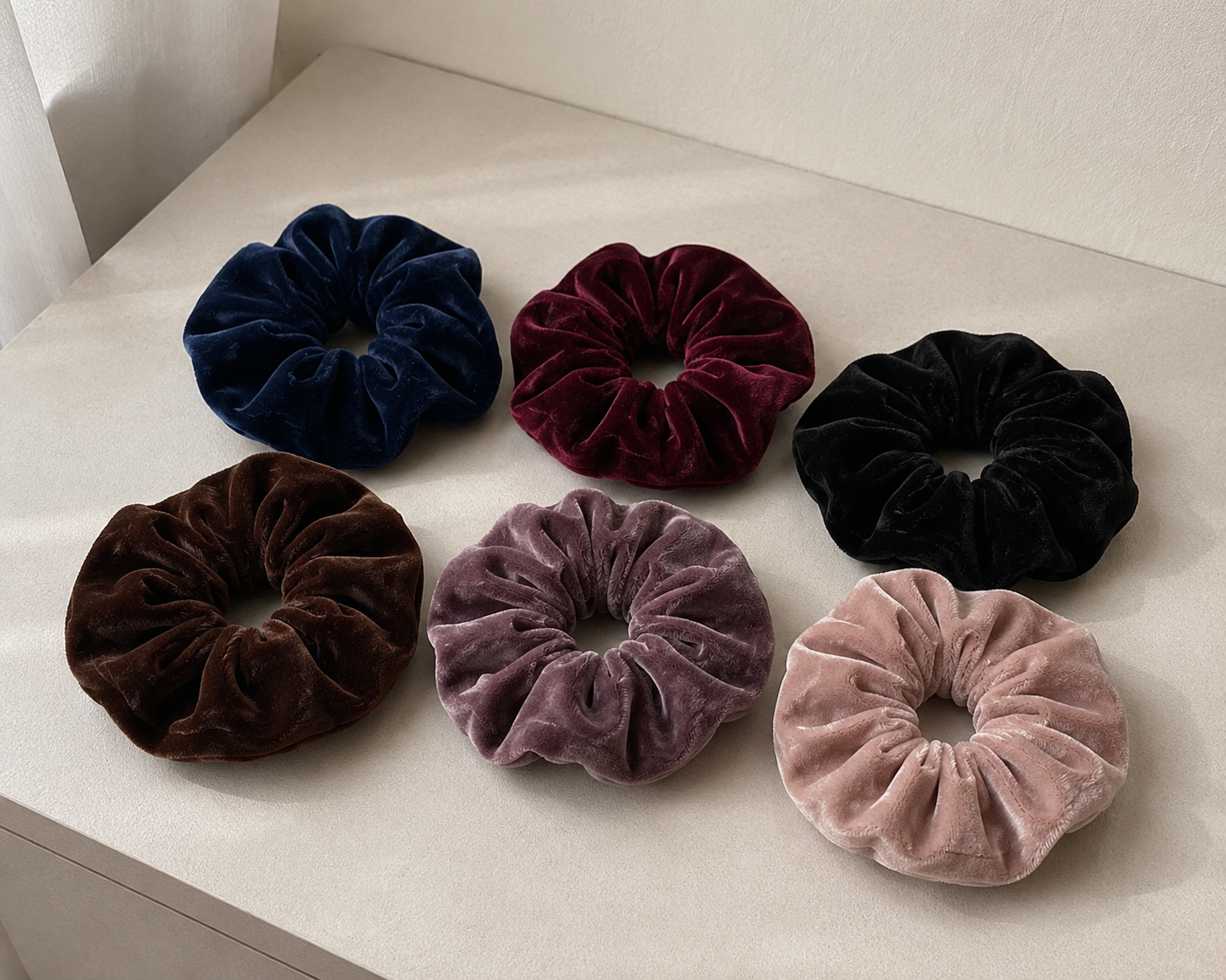 Premium Velvet Hair Scrunchies for Girls and Women 5 Premium Velvet Hair Scrunchies for Girls and Women - Image 5