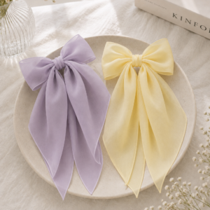Premium Chiffon Hair Bow Clip for Girls