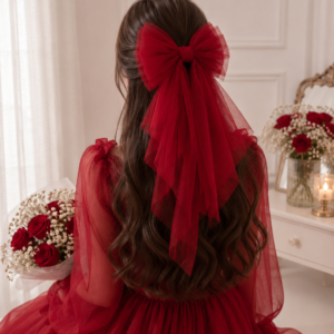 Premium Tulle Hair Bow for Girls & Women