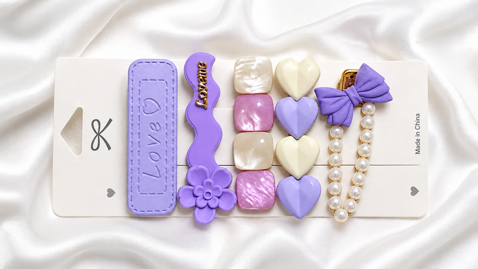 Cute Hair Accessories Set – Clips & Ties 4 Cute Hair Accessories Set – Clips & Ties - Image 4