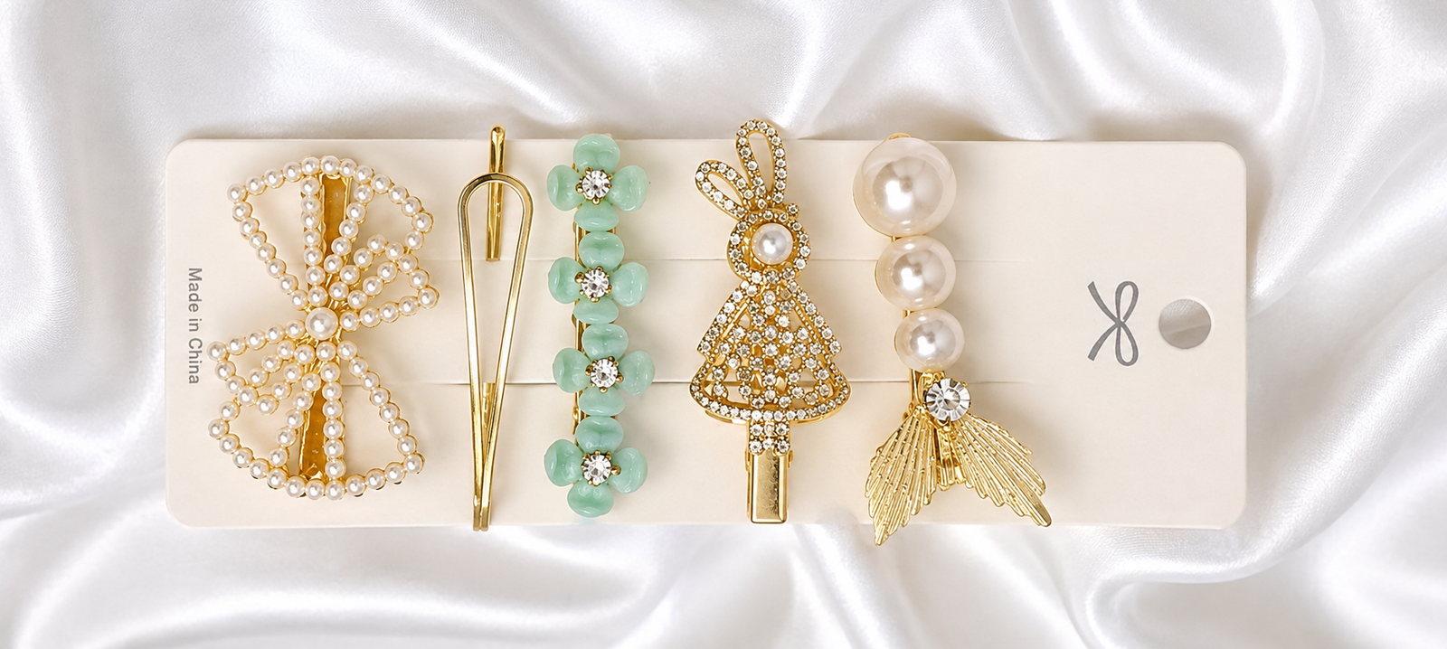Cute Hair Accessories Set – Clips & Ties 1 cute hair accessories set