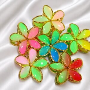 Colorful Flower Hair Claw Clip