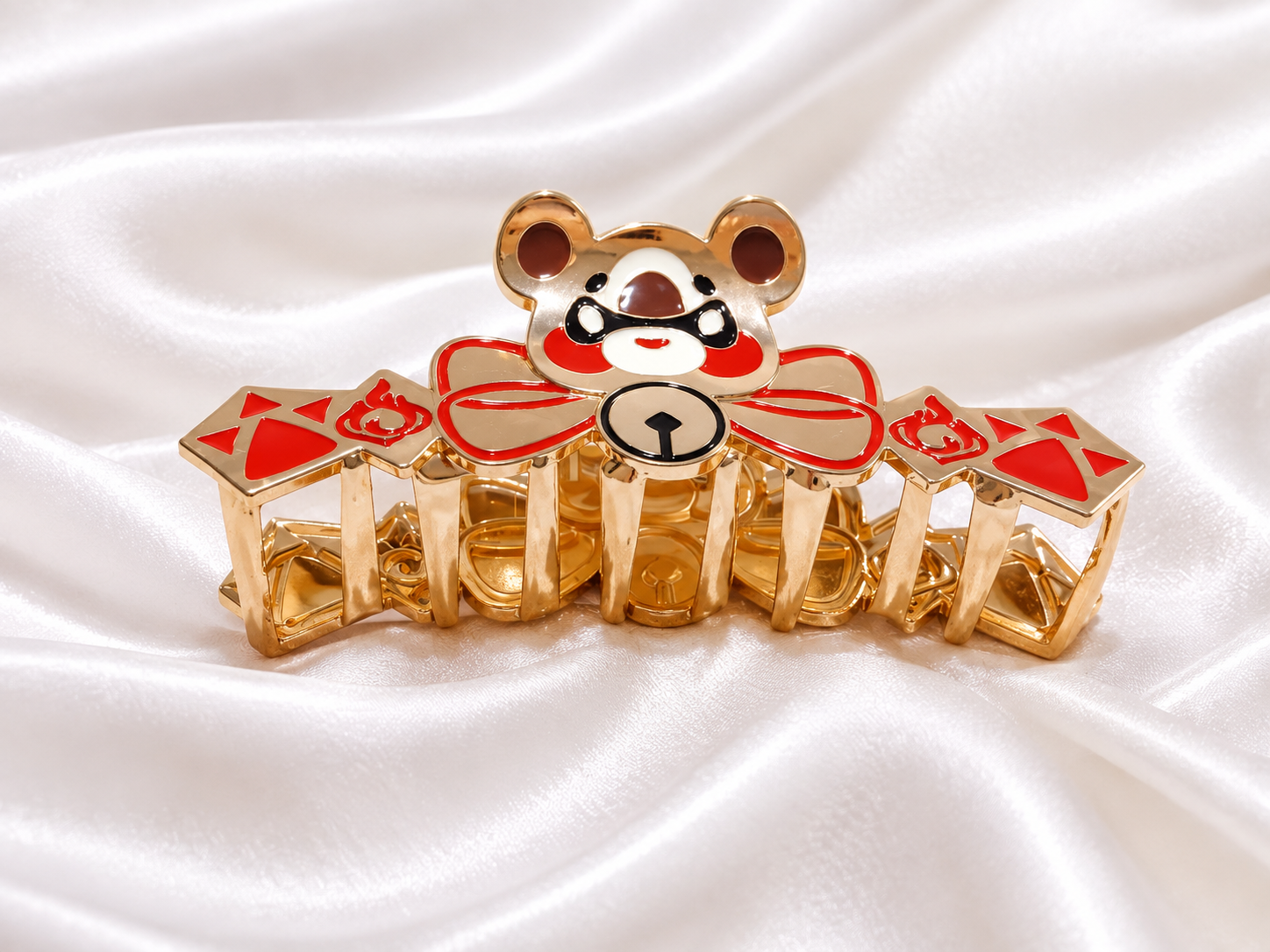 Cute Teddy Bear Metal Hair Claw Clip 1 Cute Teddy Bear Metal Hair Claw Clip