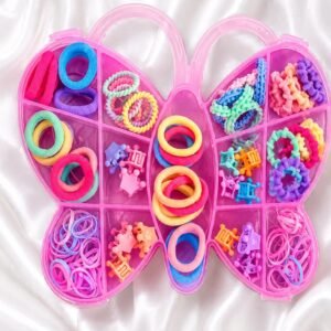 Kids Hair Accessories Set & Organiser Box
