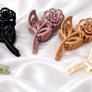 Large Floral Hair Claw Clip